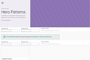 一个免费在线SVG背景素材库-Hero Patterns