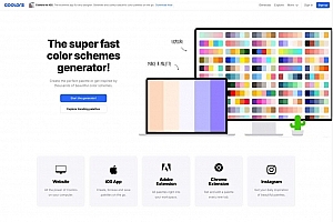 超级简单的配色方案生成器-Coolors