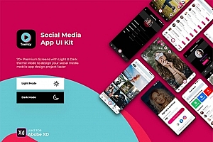 视频直播社交APP UI, XD