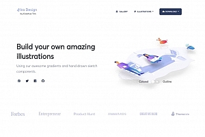 矢量插画组件素材网站-Ira Design