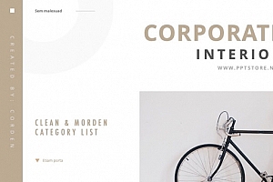 国外灰金设计感PPT模板